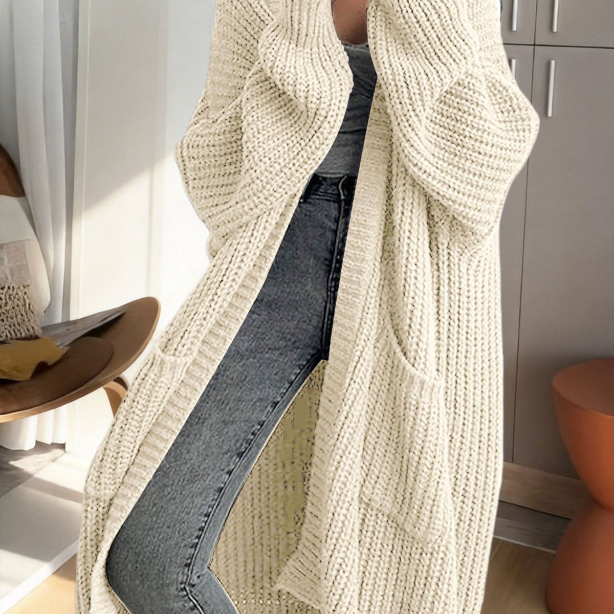 Arlette Oversized Longline Duster Cardigan