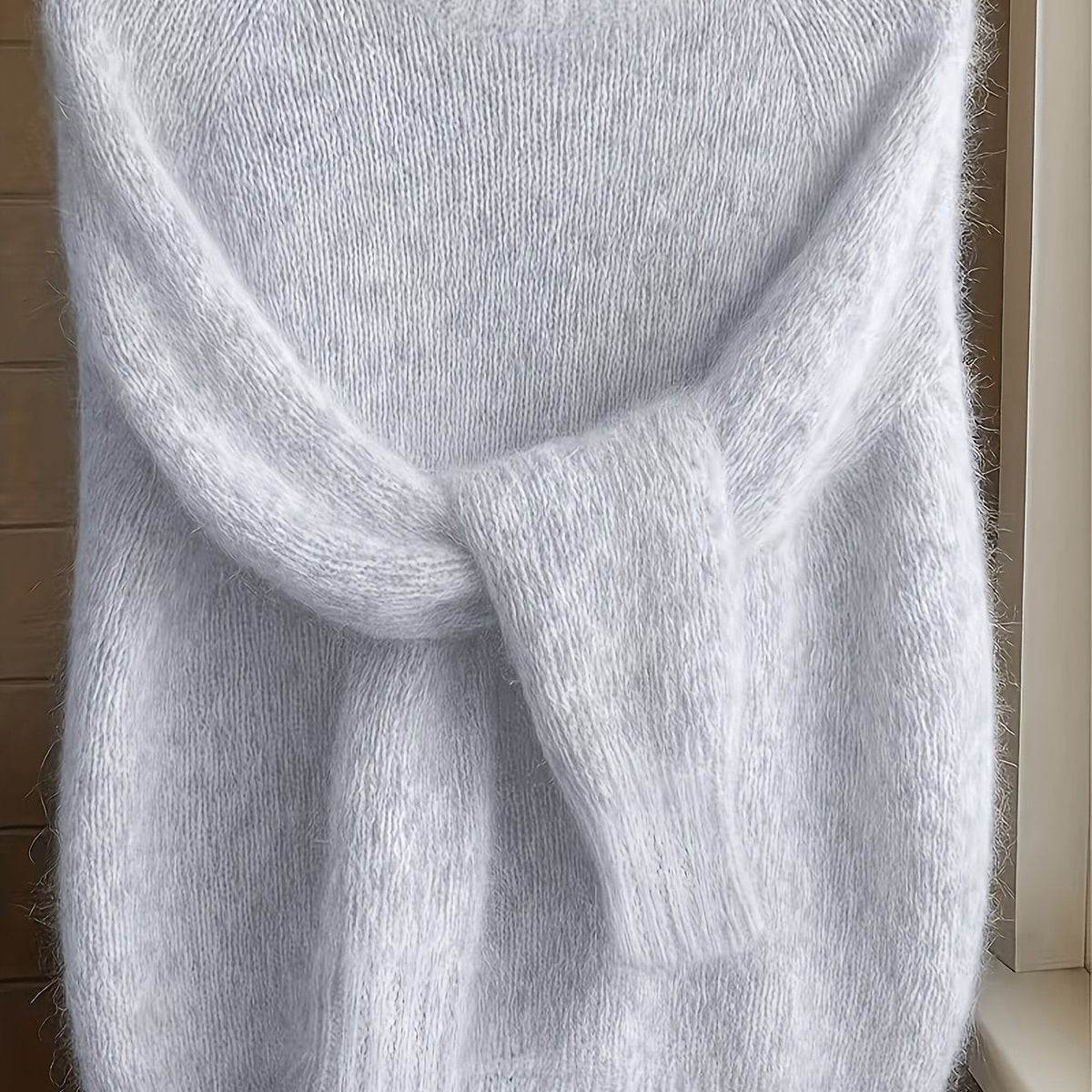Melina Textured Round-Neck Knit Sweater
