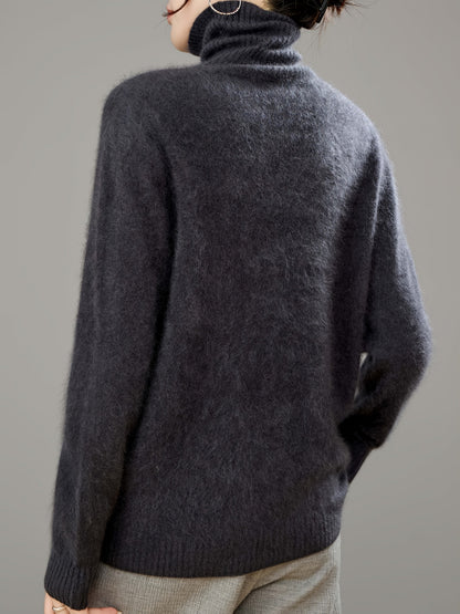 Annelise Cashmere Wool Turtleneck Sweater