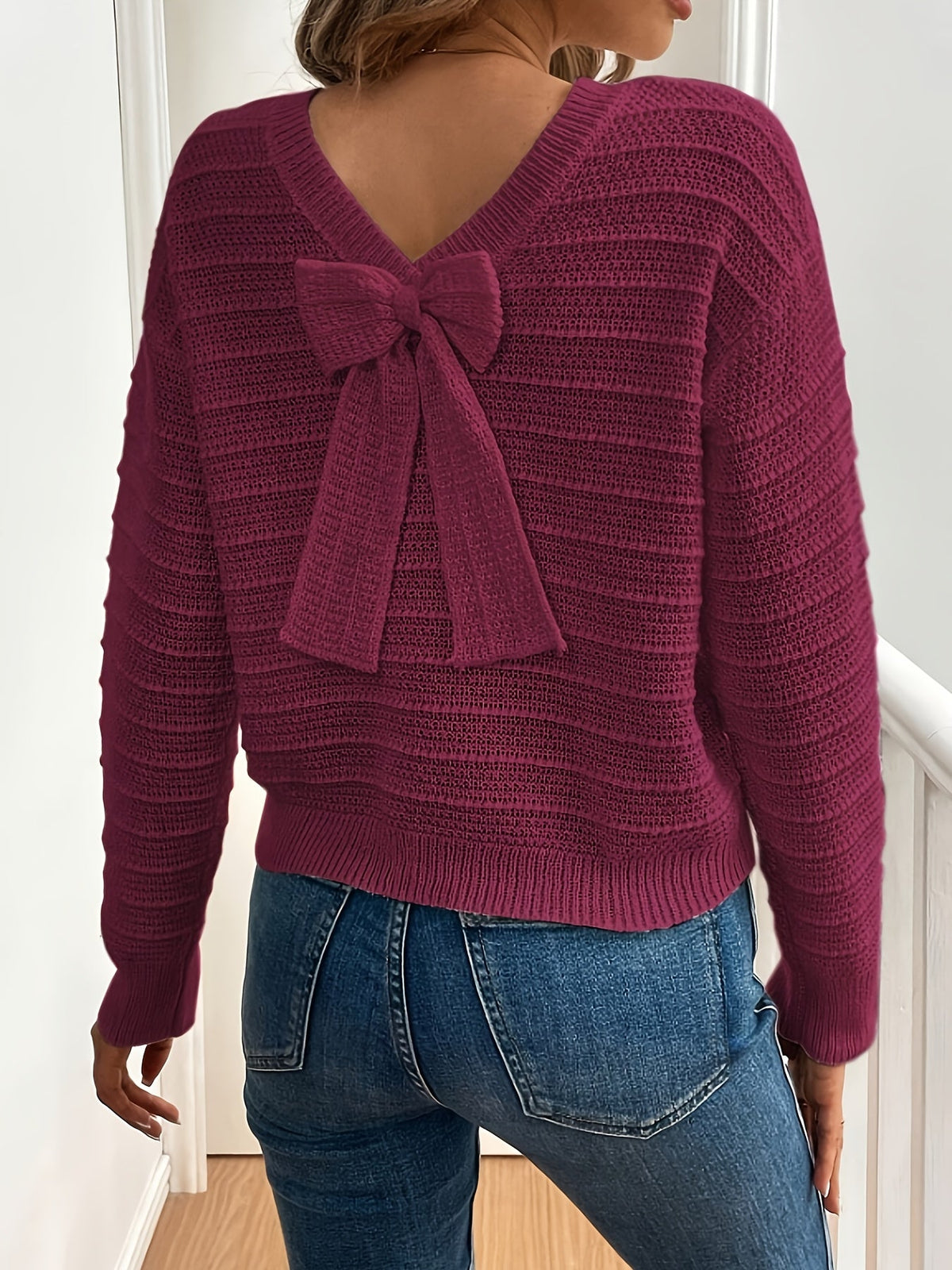 Vianne Bow-Detail Knit Sweater
