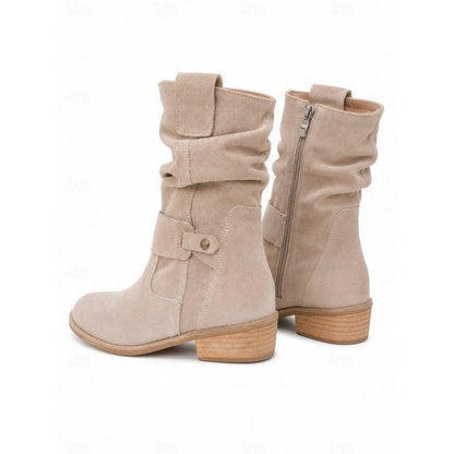 Florina Slouch Buckle Ankle Boots