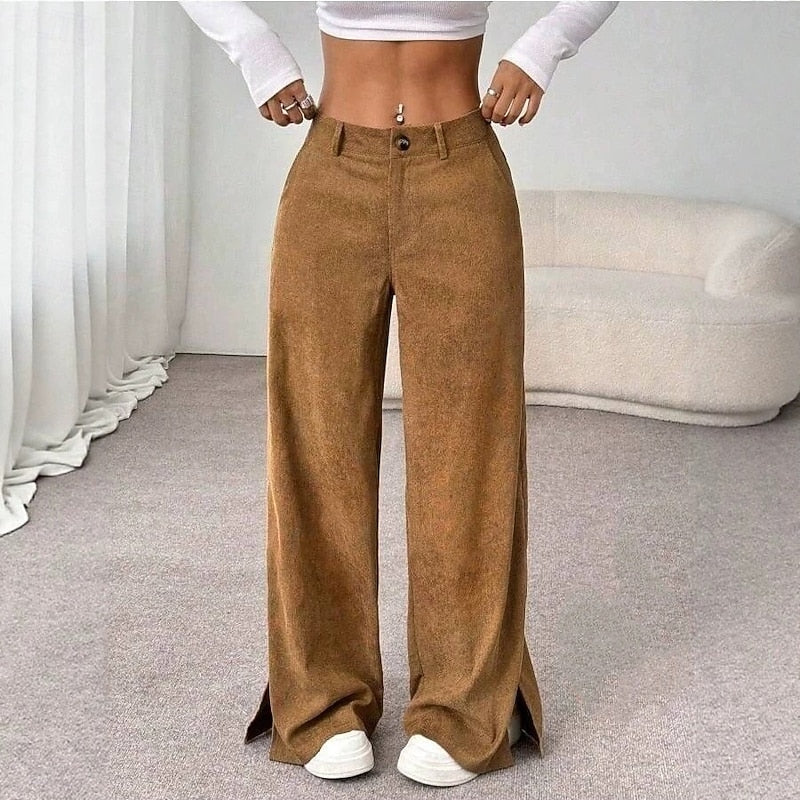 Petra Comfortable High-Waist Wide-Leg Pants
