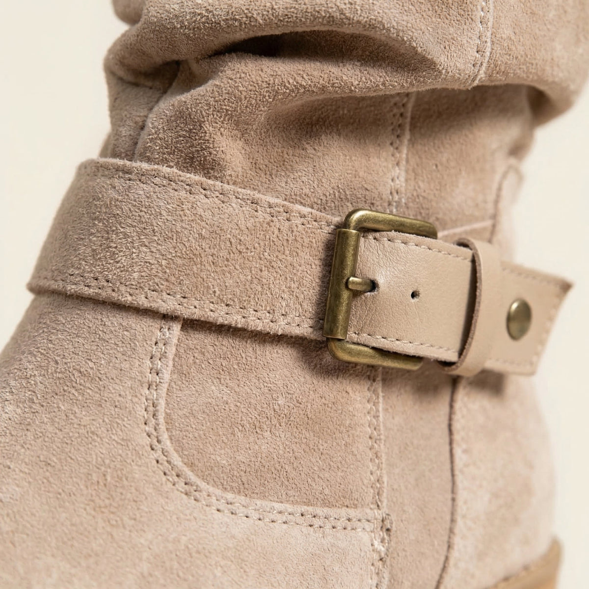 Petra Suede Western Ankle Boots