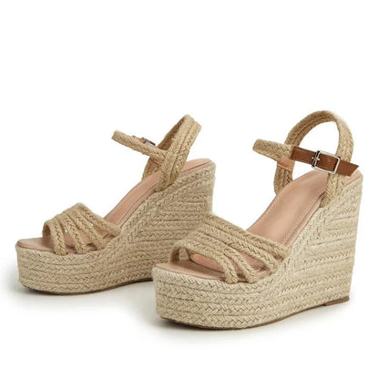 Elena Espadrille Platform Wedge Sandals