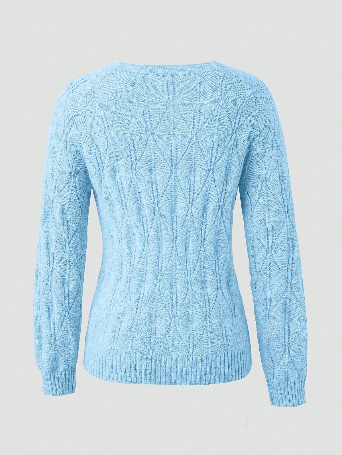 Geneva Faux Mink Pearl-Button Cardigan
