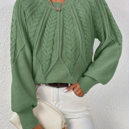Lisandra Relaxed Cable-Knit Sweater