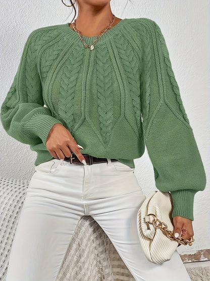 Lisandra Relaxed Cable-Knit Sweater