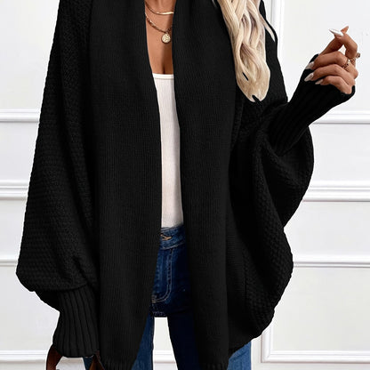 Evelina Draped Shawl-Collar Cardigan