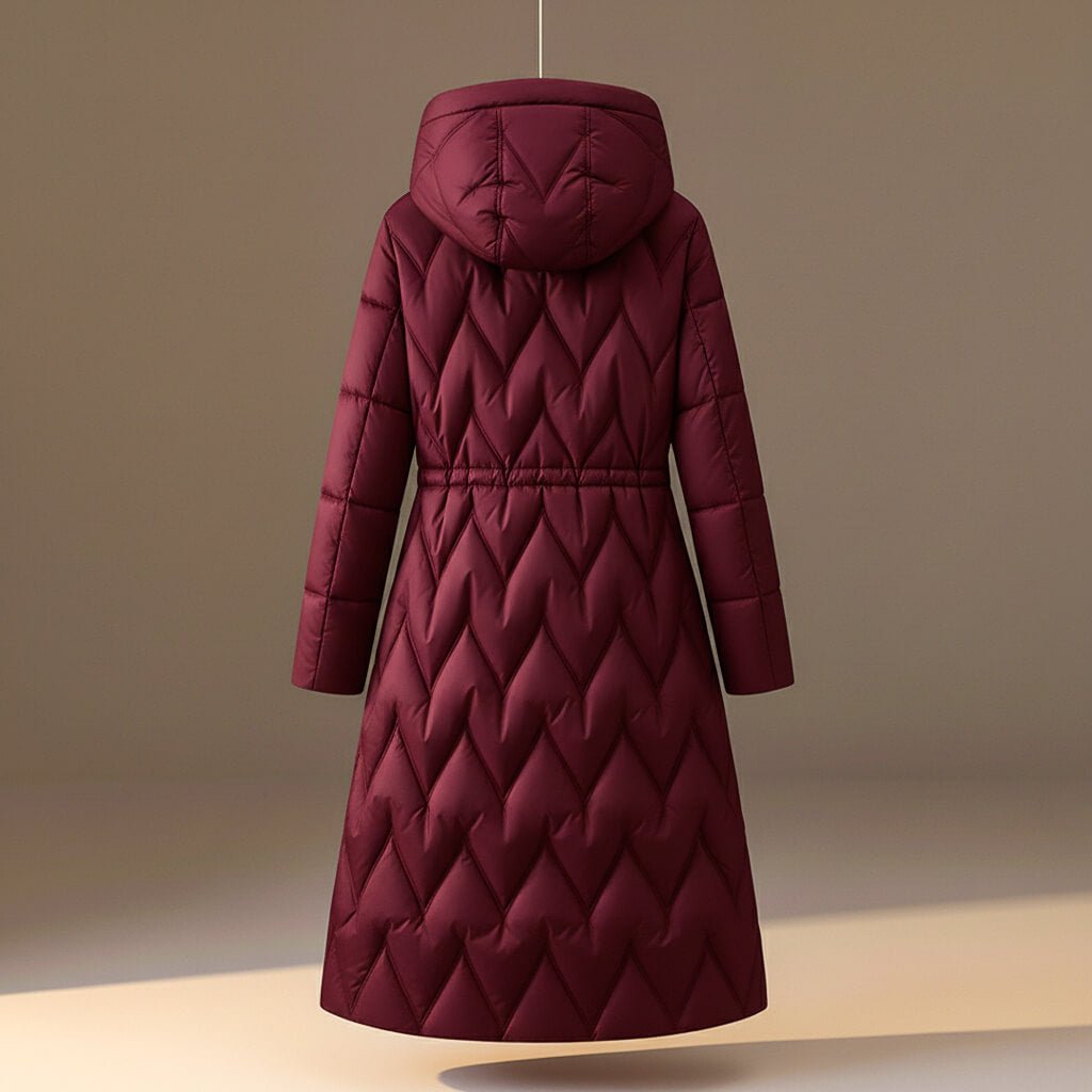 Linnea Quilted Hooded Long Coat
