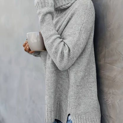 Vespera Cowl Turtleneck Sweater