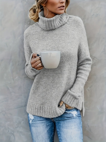 Vespera Cowl Turtleneck Sweater