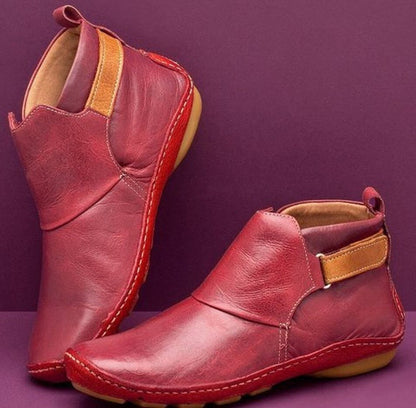 Valencia | Women's Textured Leather Ankle Boots