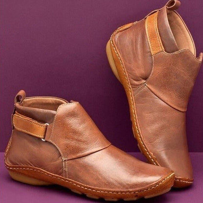 Valencia | Women's Textured Leather Ankle Boots