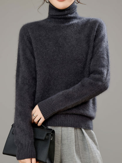 Annelise Cashmere Wool Turtleneck Sweater
