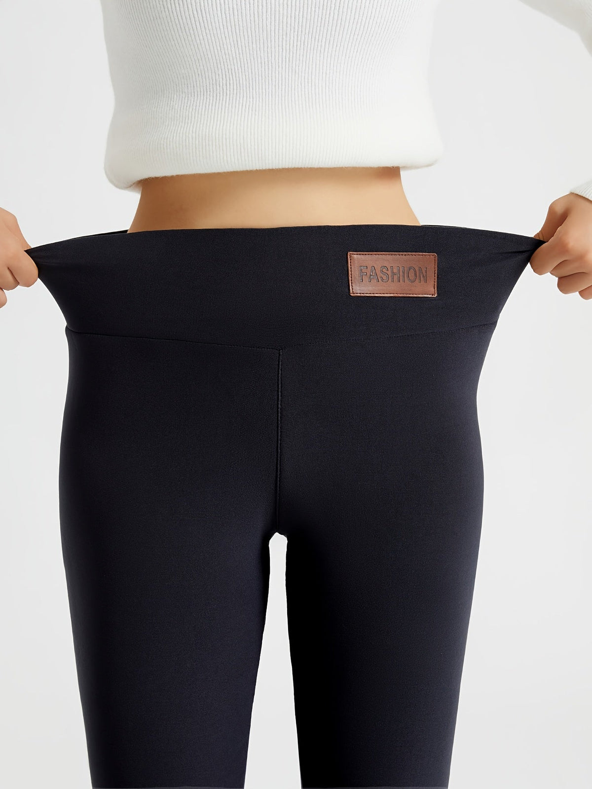 Ines High-Waist Fleece-Lined Leggings