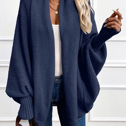 Evelina Draped Shawl-Collar Cardigan