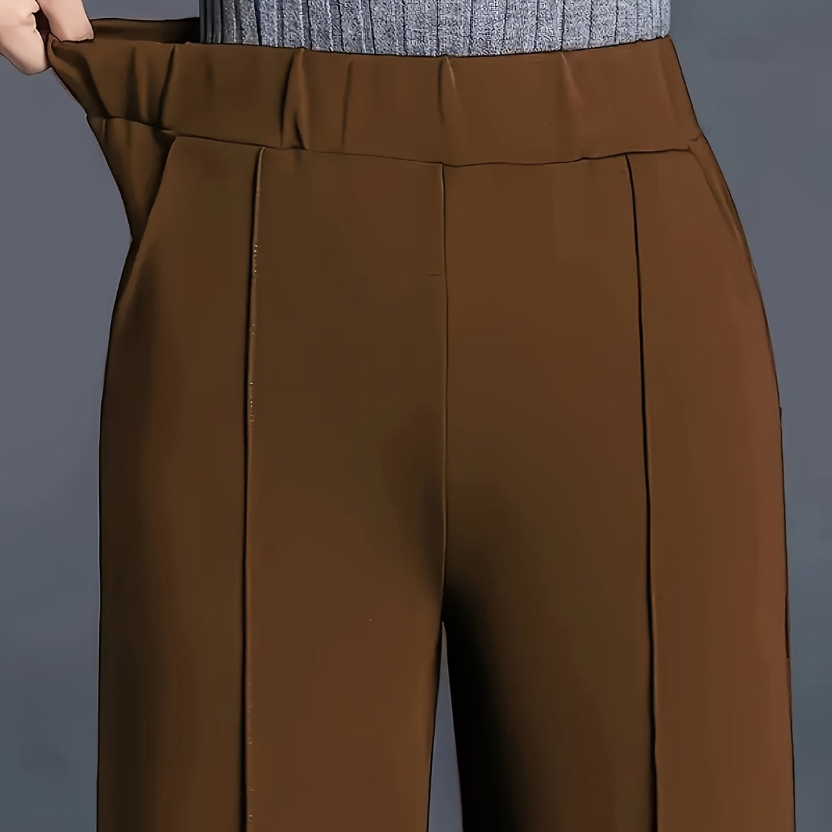 Thalia Comfortable High-Waist Wide-Leg Pants