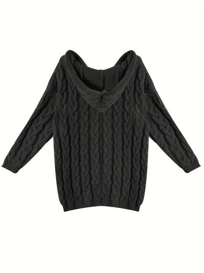 Adriana Relaxed Cable-Knit Sweater