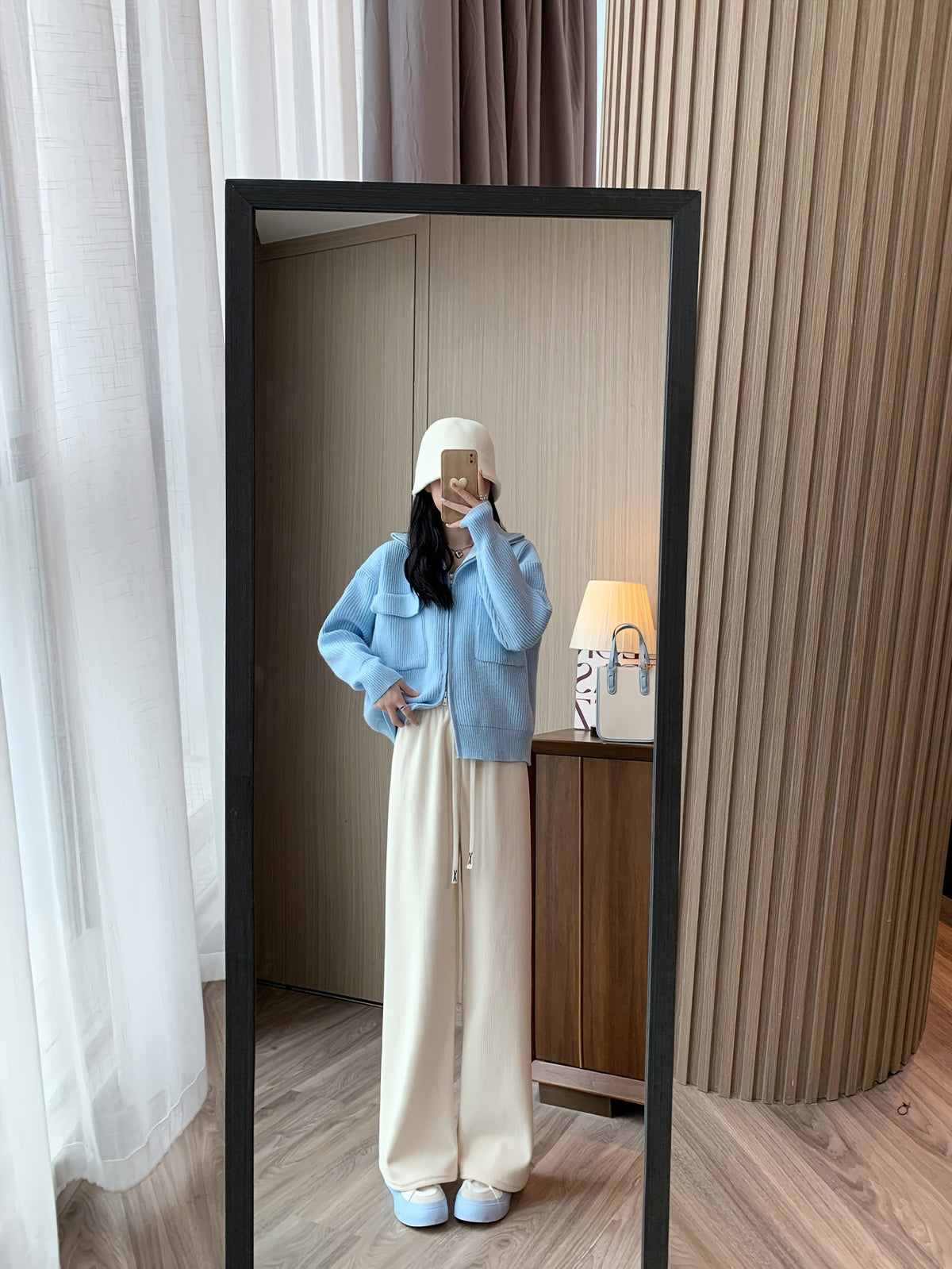 Anya Warm Lined Wide-Leg Pants