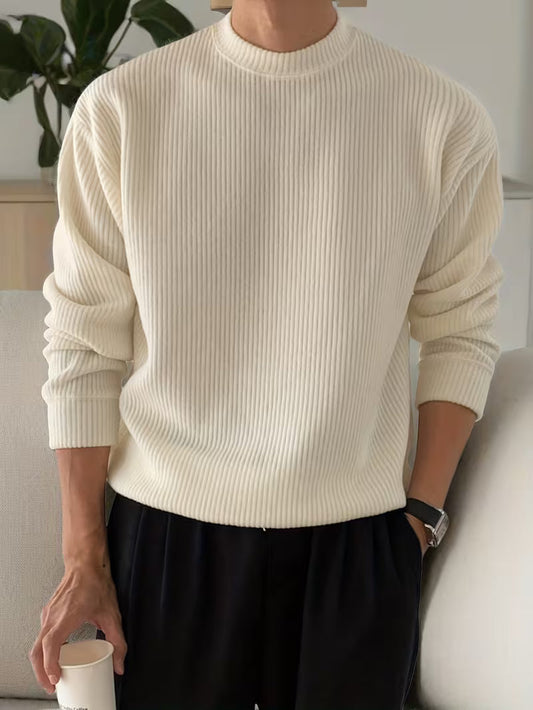 Lucien Long Sleeve Ribbed Knit Shirt