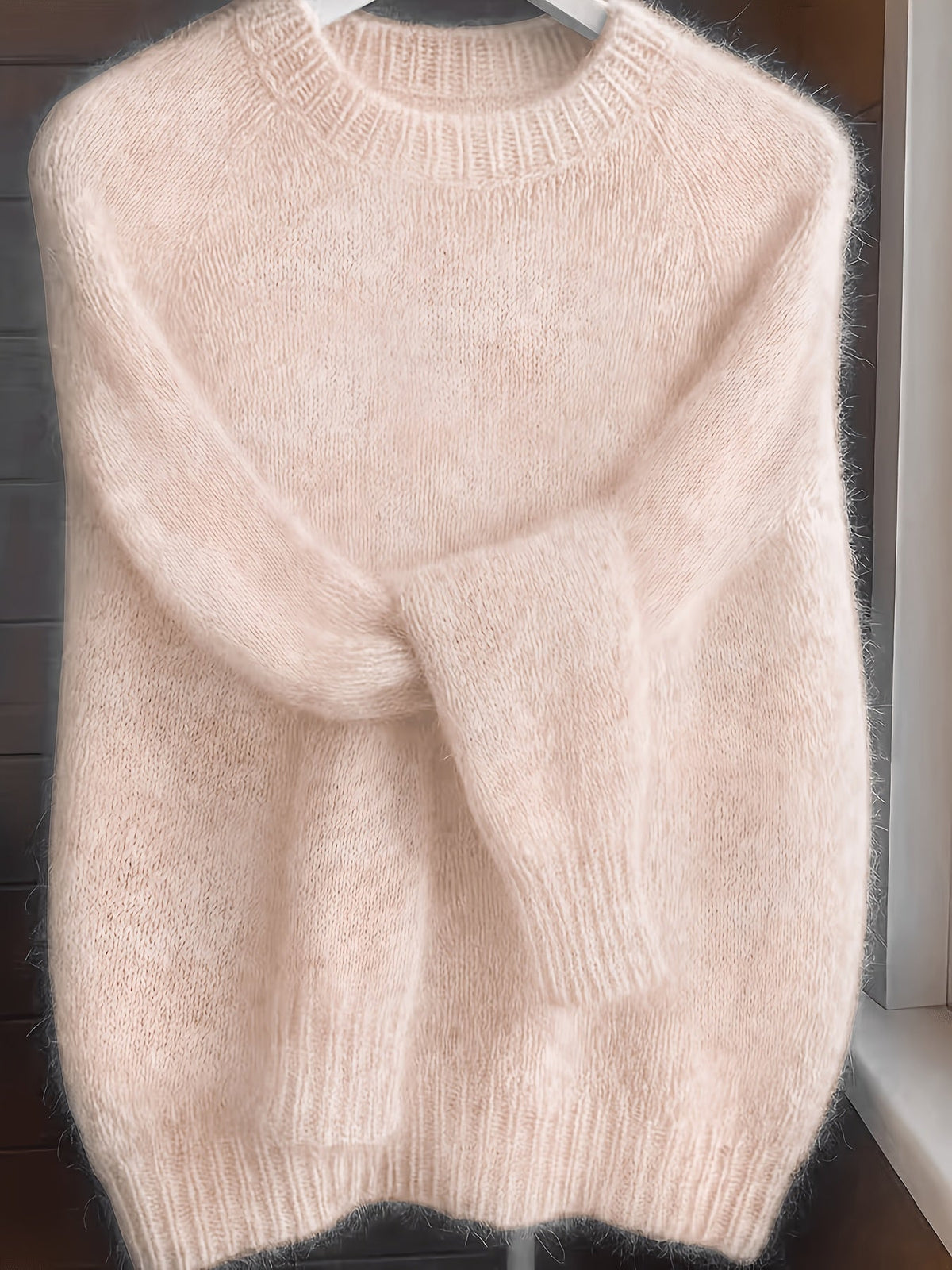 Melina Textured Round-Neck Knit Sweater