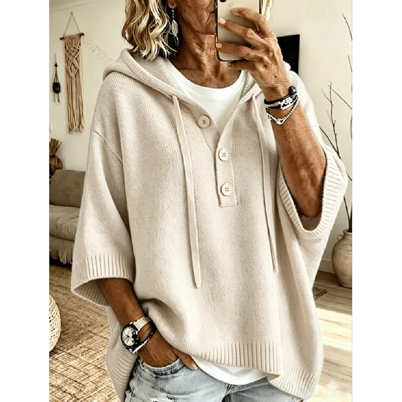 Fiora Hooded Knit Sweater
