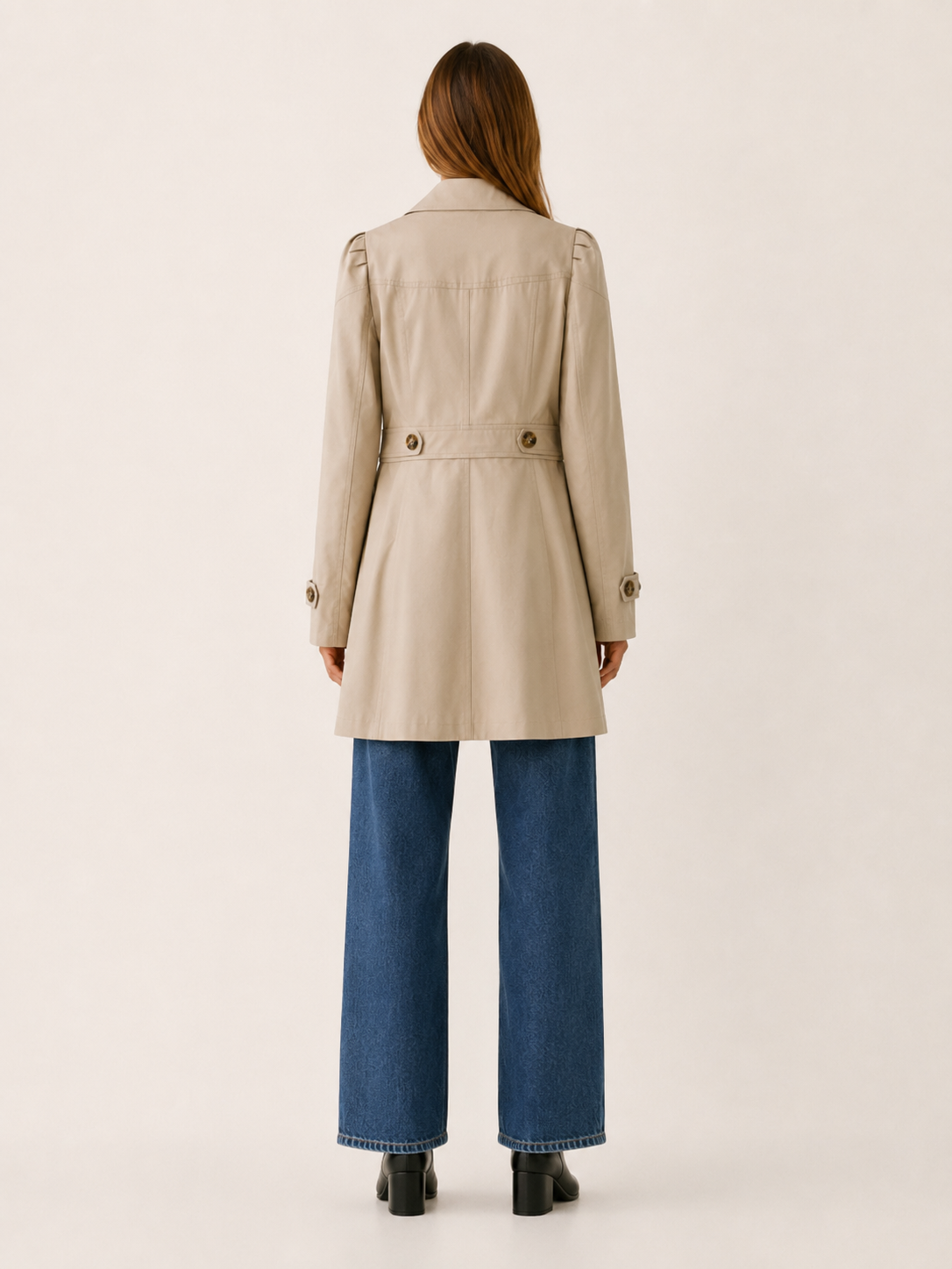 Vespera Short Tailored Trench Coat