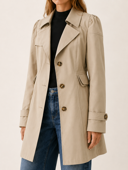 Vespera Short Tailored Trench Coat