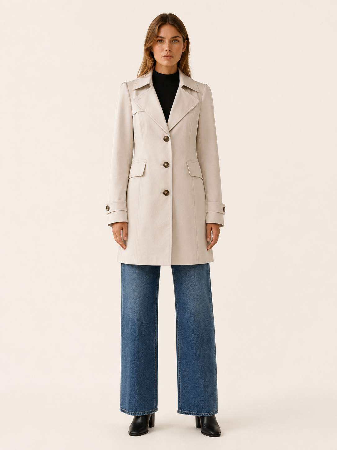 Vespera Short Tailored Trench Coat