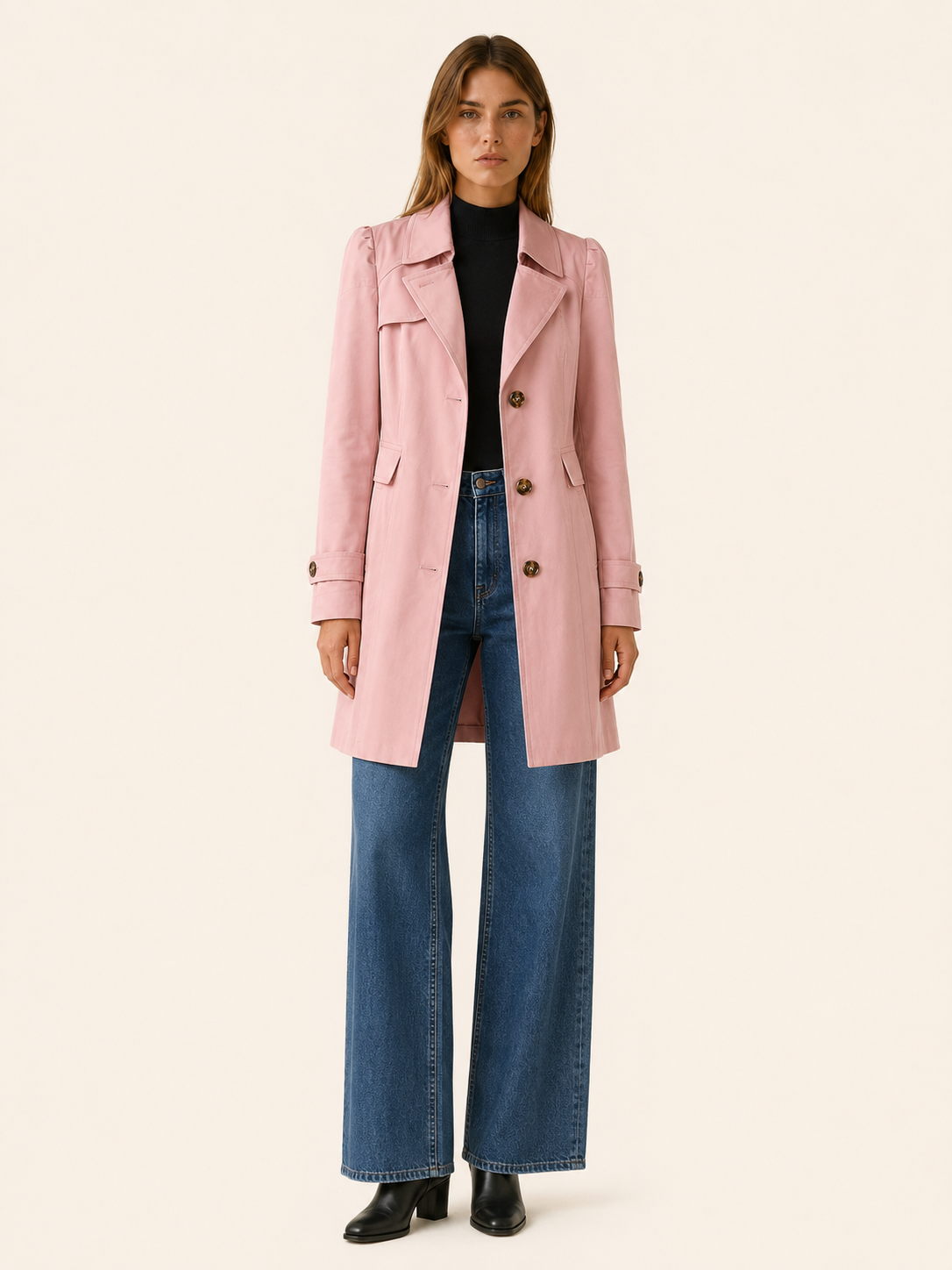Vespera Short Tailored Trench Coat