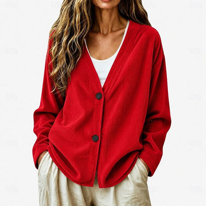Clementine V-Neck Button-Front Cardigan