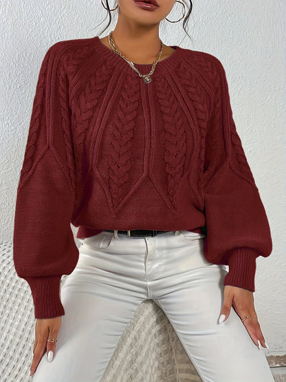 Lisandra Relaxed Cable-Knit Sweater