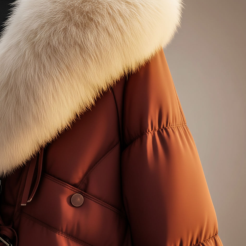 Juliana Faux Fur Collar Puffer Jacket