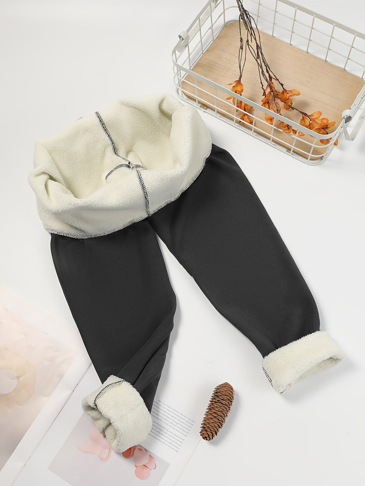 Ines High-Waist Fleece-Lined Leggings