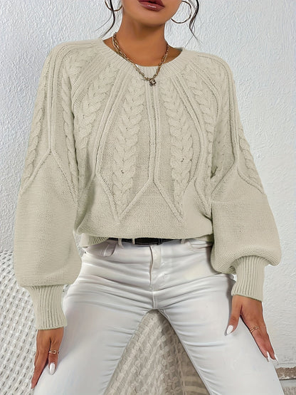 Lisandra Relaxed Cable-Knit Sweater