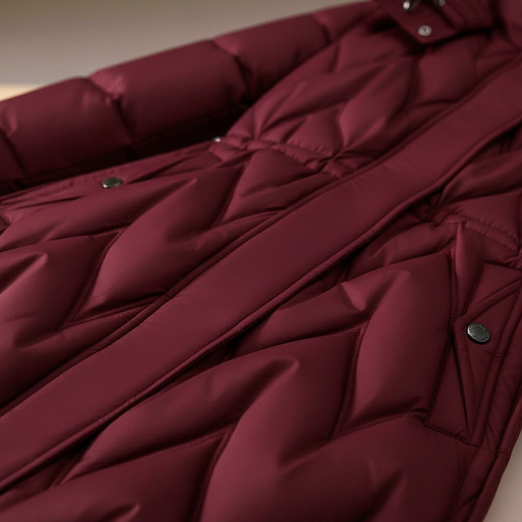 Linnea Quilted Hooded Long Coat