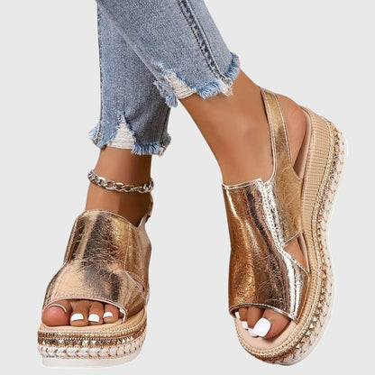Marielle Shiny Orthopedic Sandals