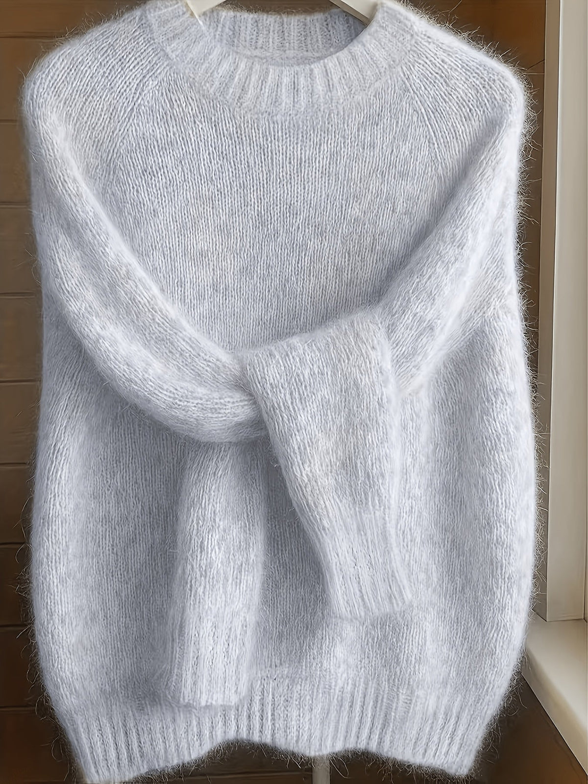Melina Textured Round-Neck Knit Sweater