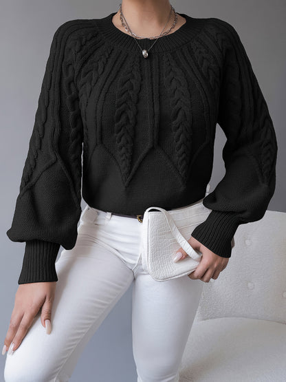 Mireille Textured Cable-Knit Sweater