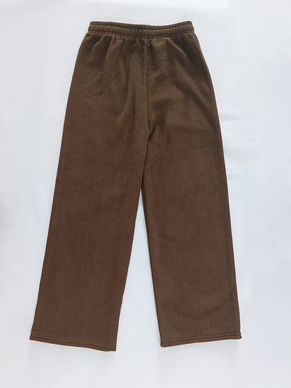 Anya Warm Lined Wide-Leg Pants