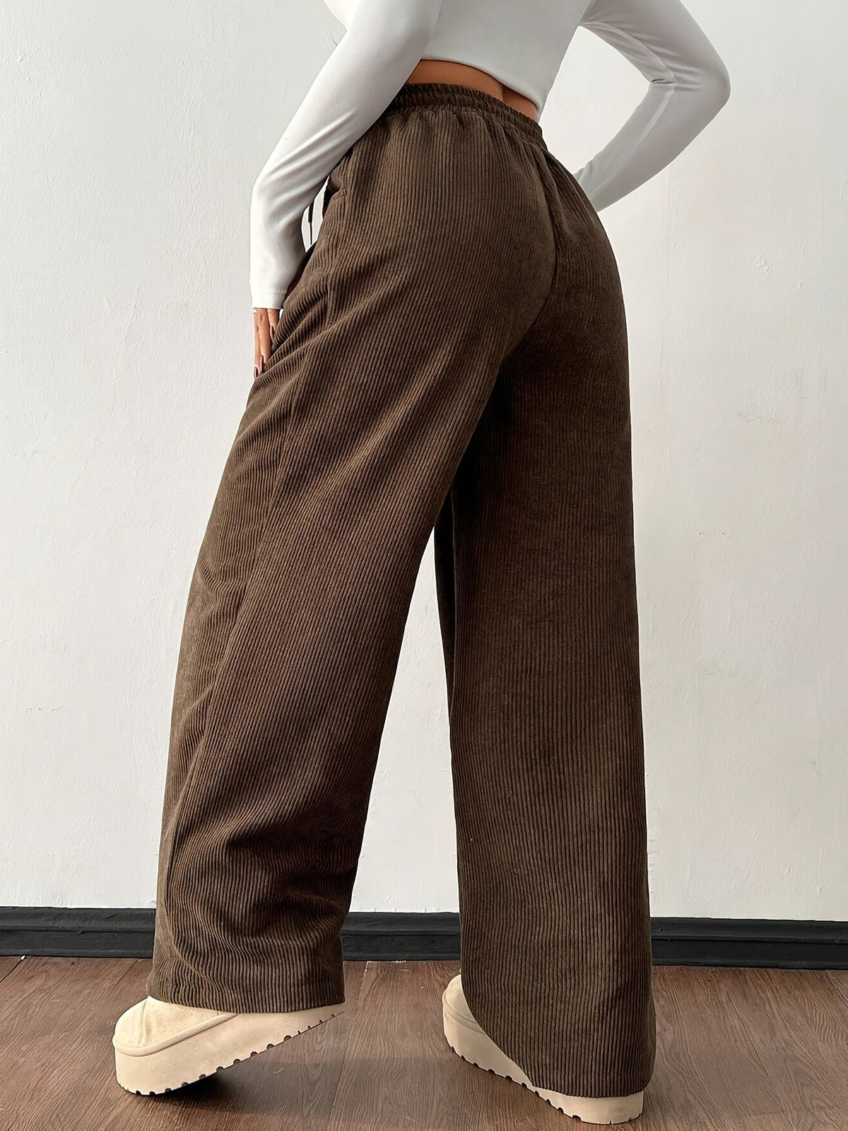Marlowe Comfortable Drawstring Wide-Leg Pants