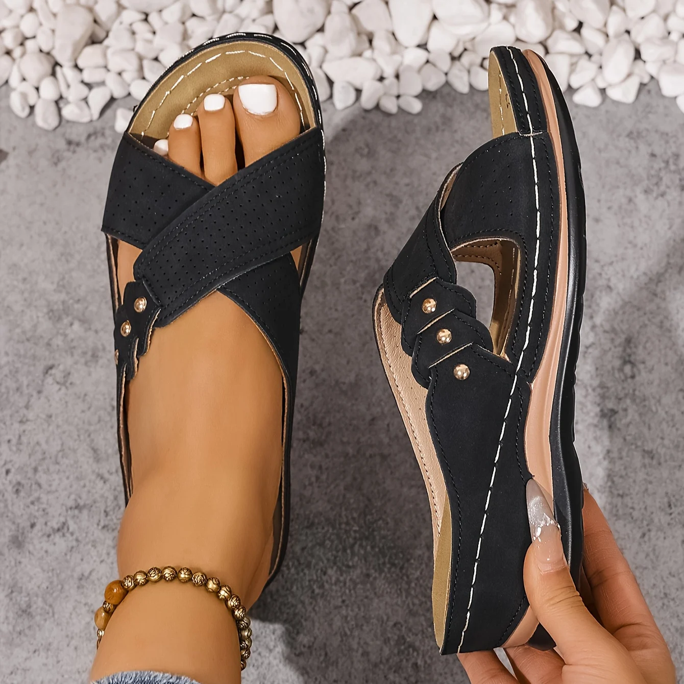 Valeria Orthopedic Wedge Sandals