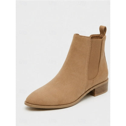 Adriana Pointed Toe Block Heel Ankle Boots