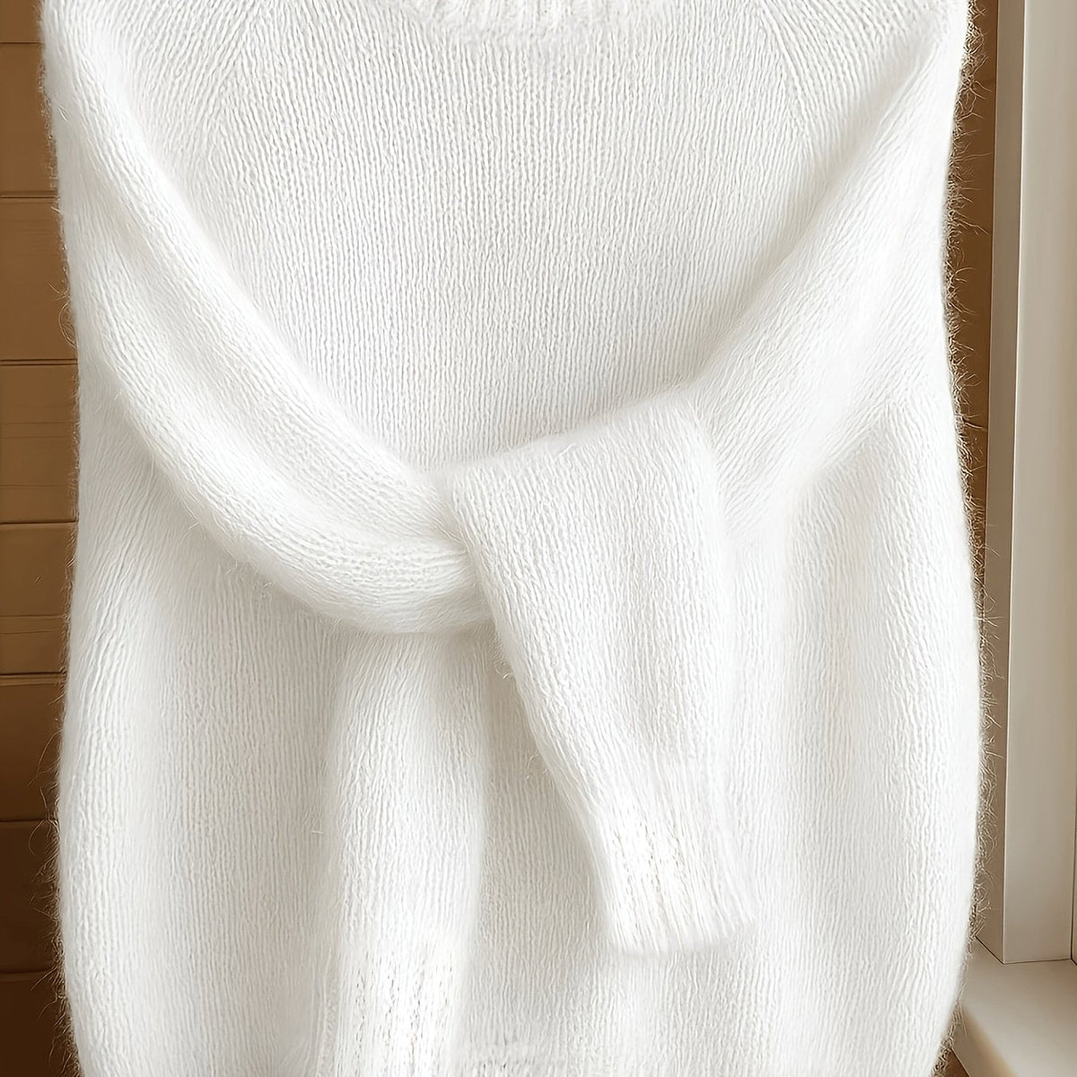 Melina Textured Round-Neck Knit Sweater
