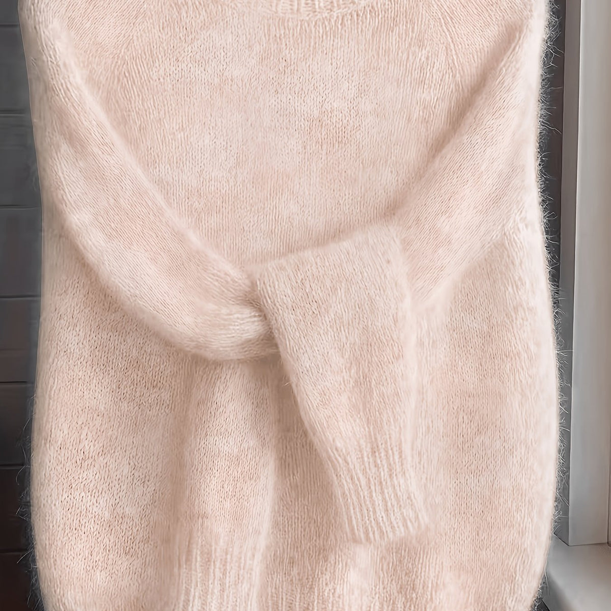 Melina Textured Round-Neck Knit Sweater