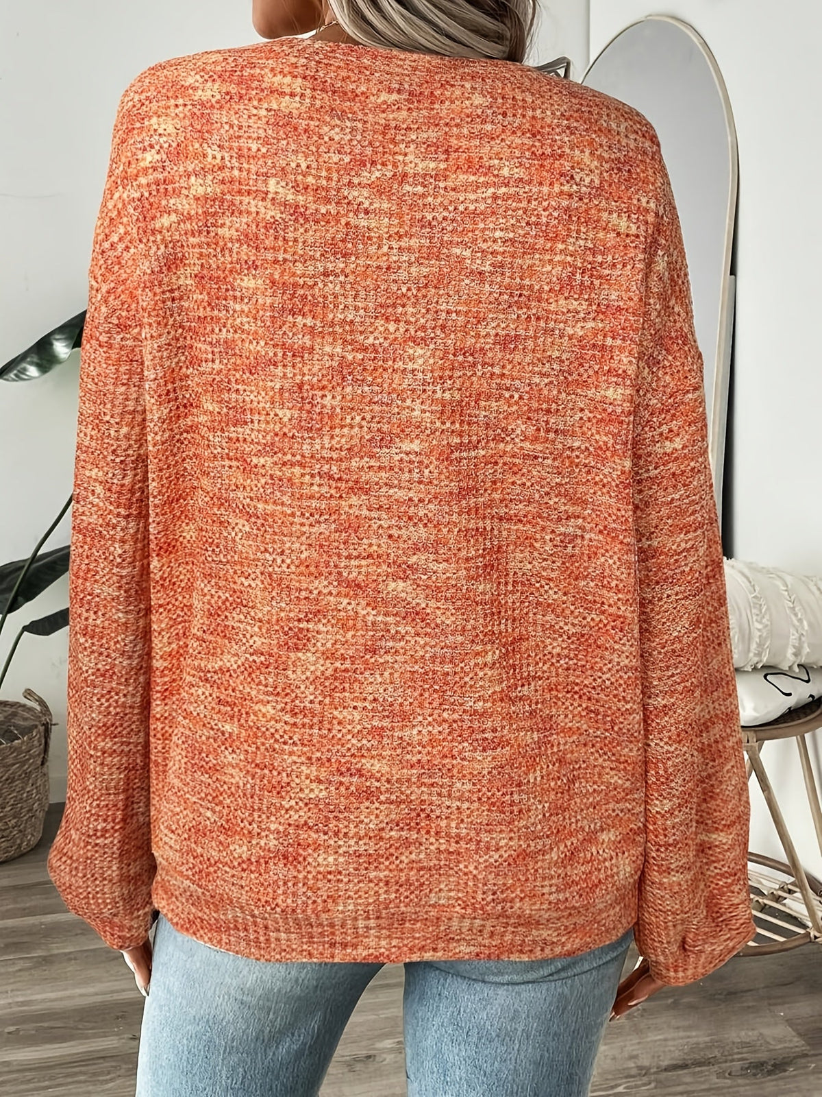 Cosette Waffle-Knit Sweater