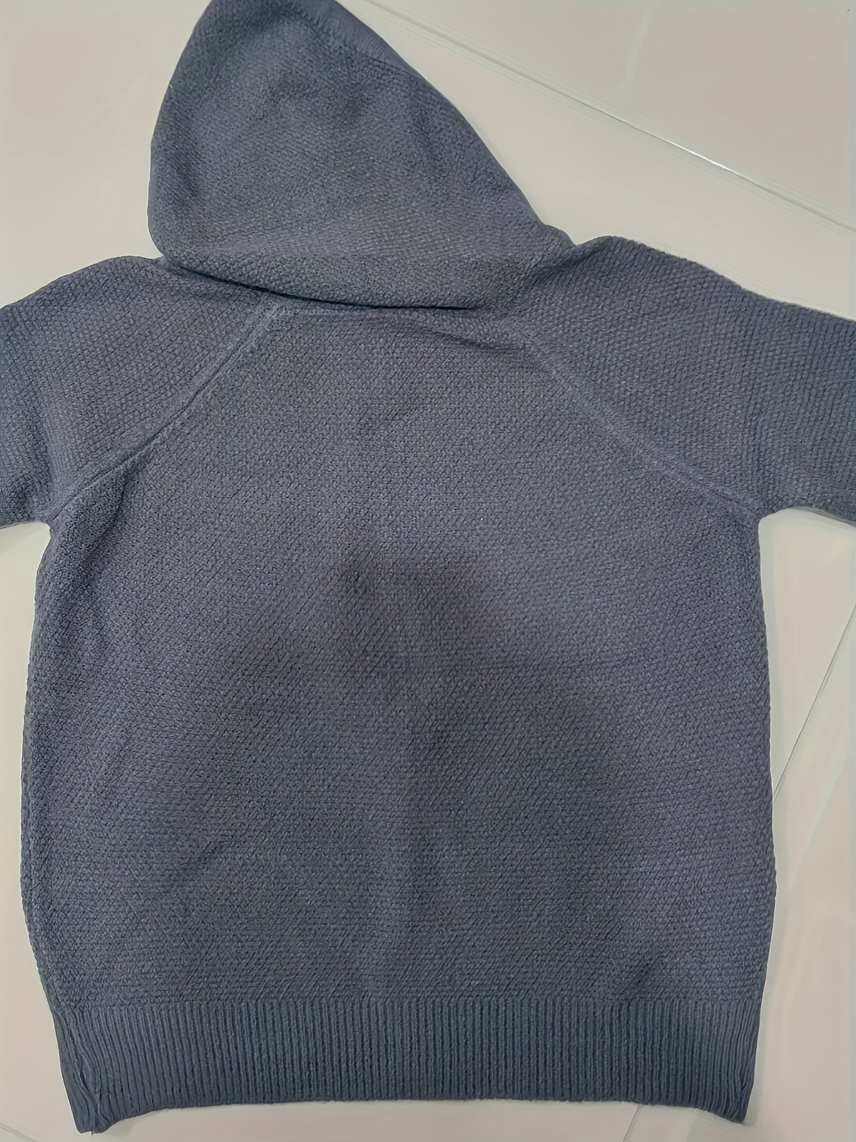 Allegra Hooded Zip-Up Knit Cardigan