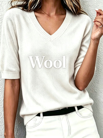 Aurelia Cashmere Blend V-Neck Sweater