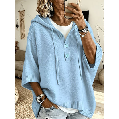 Fiora Hooded Knit Sweater
