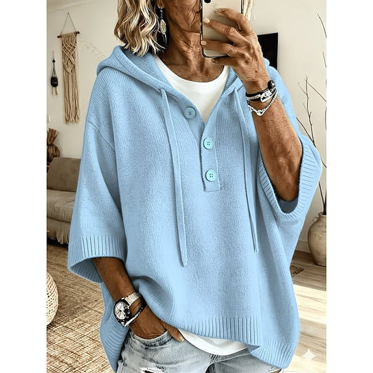 Fiora Hooded Knit Sweater